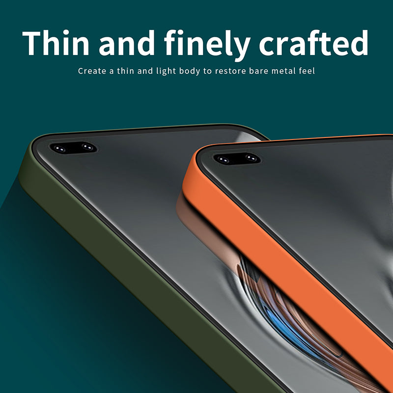 MOFI JK Qin Series For Honor V40 5G Phone Case Skin-Feel Protective Phone Cover - Orange MOFI JK Qin Series For Honor V40 5G Phone Case Skin-Feel Protective Phone Cover - Orange